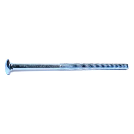 Midwest Fastener Carriage Bolt, Square Neck, 13 (Coarse), 10 in L, Steel, Zinc Plated, 25 PK 01156